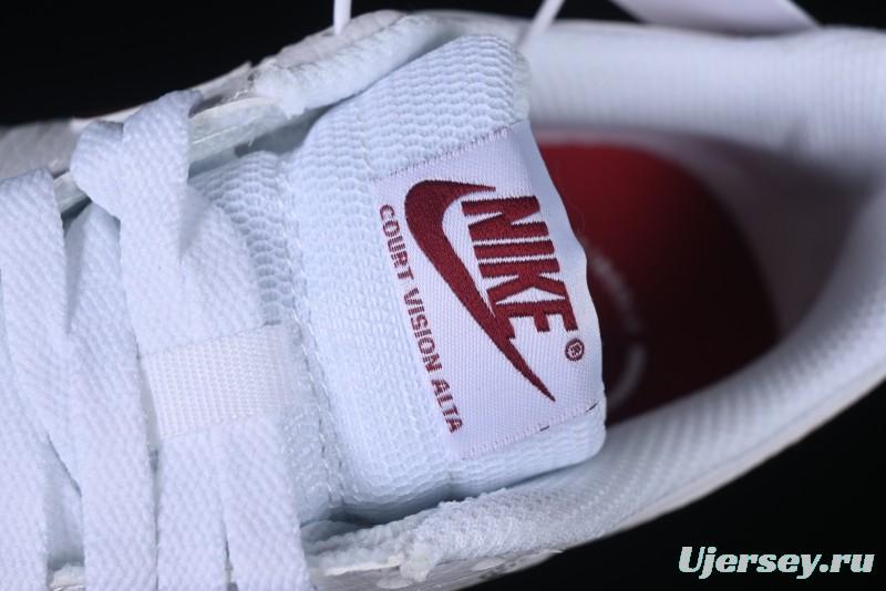 Nike Court Vision Alta Casual Sneakers with Thick Sole for Campus Wear - DZ5394-103