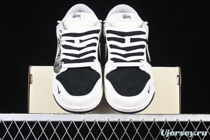 Nike SB Dunk Low Stussy Collaboration - High-End Custom Anniversary Edition Low-Top Casual Skate Shoes SF1029-402
