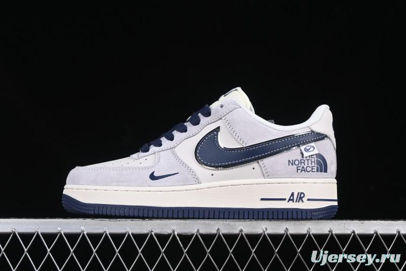 Nike Air Force 1 '07 Low The North Face Collaboration Blue Swoosh Logo Casual Sneakers - XZ6188-913