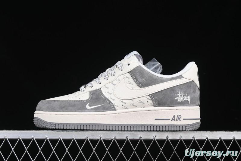 Nike Air Force 1 '07 Low Stussy Minimalist Grey Low-Top Casual Sneakers - XZ6188-672