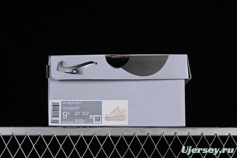 Nike Air Force 1 '07 Low Casual Sneakers with Hemp Rope Laces and Distressed Design - 315122-333