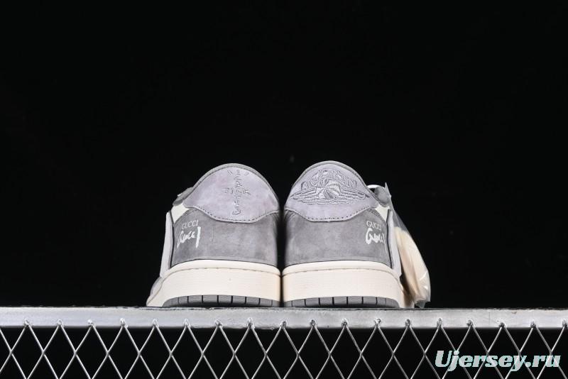 Nike Travis Scott x Fragment Design x Air Jordan 1 Low OG SP AJ1 Sneakers - DM9288-001