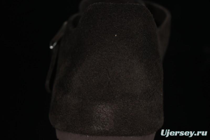 Birkenstock London BS Unisex Slip-On Casual Shoes with Soft Suede Leather and Lambswool Insole - BS