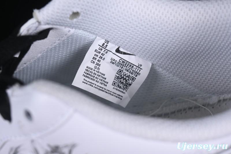 Nike Air Force 1 '07 Low Casual Sneakers with Chinese Ink Painting Design - ZH0316-062