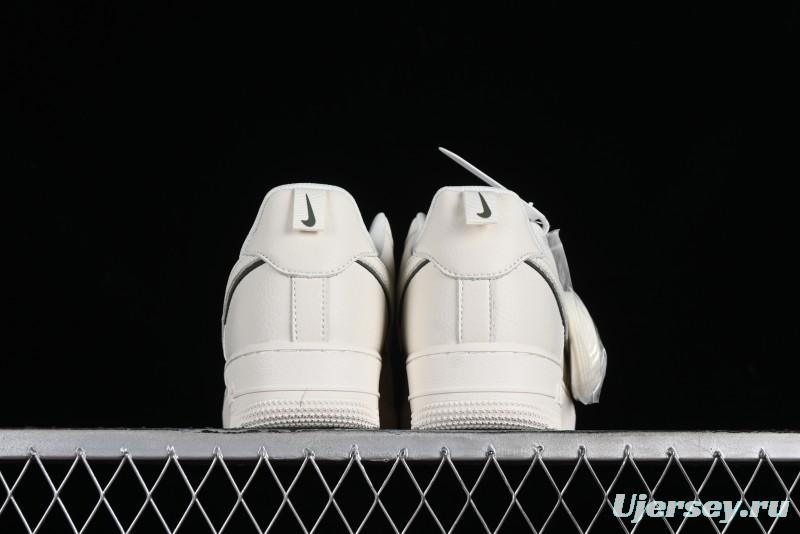 Nike Air Force 1 '07 Low Classic Military Green Mini Swoosh Starry Sky Casual Sneakers - MJ0319-022