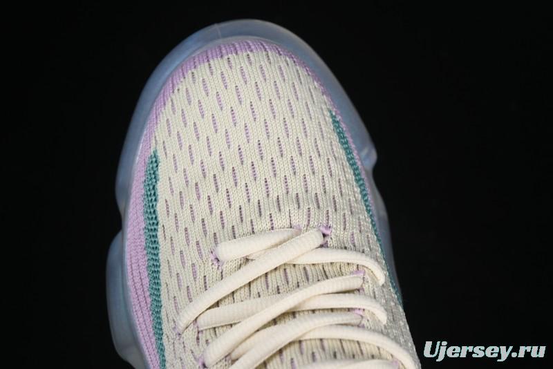 Grounds Big Bubble High Platform Sneakers in Cream Lilac - AJE5