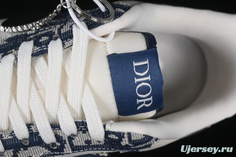 Nike Air Force 1 '07 Low Dior Collaboration Grey Knit Casual Sneakers - KK1988-052