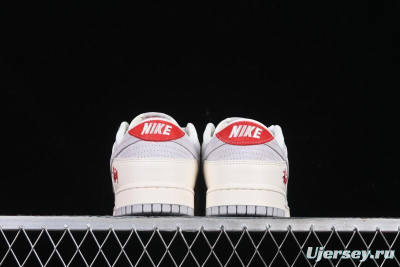 Nike SB Dunk Low Stussy Collaboration Anniversary Custom Low-Top Casual Sneakers - FC1688-206