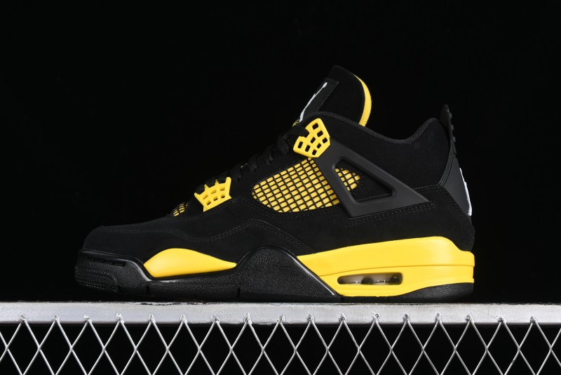 Nike Air Jordan 4 Retro Basketball Shoes Thunder - DH6927-017