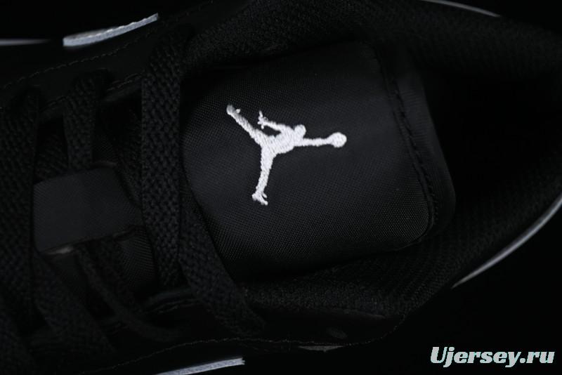 Nike Air Jordan 1 Low Retro Basketball Shoes in Black and White - 553558-043