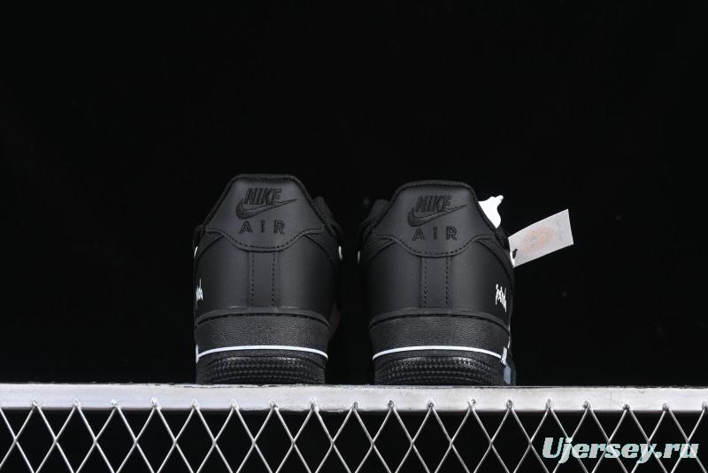 Nike Air Force 1 '07 Low Panda Smiley Low-Top Casual Sneakers - CV9879-542