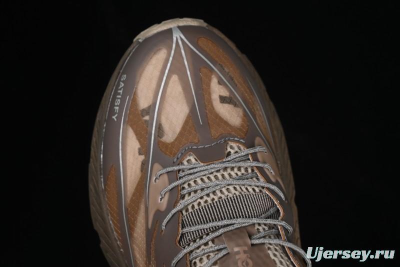 HOKA ONE ONE Satisfy Running Mafate Trail Low-Cut Cushioned Outdoor Hiking Shoes - 1157050 RBBR