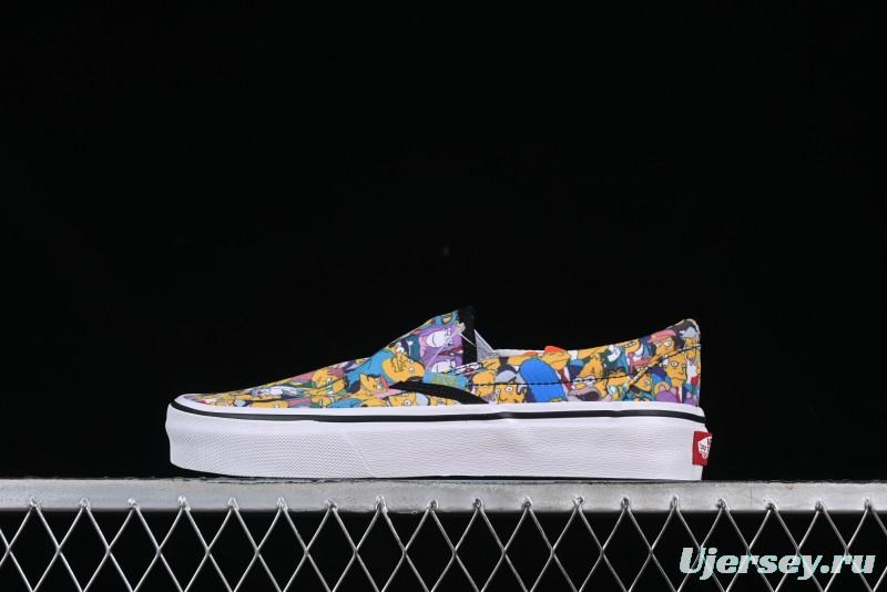 Vans Slip-on Pro Simpson Family All Over Print Low Top Skate Shoes - VN0A3WMD1TJ
