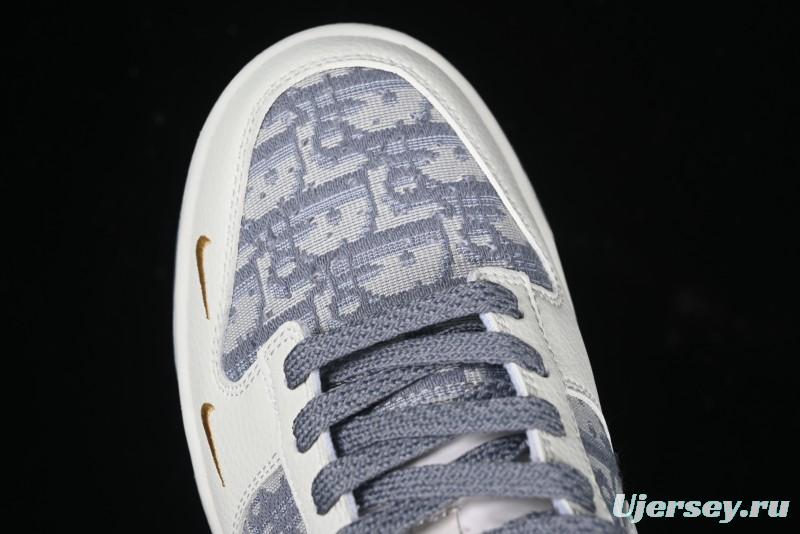 Nike SB Dunk Low Dior x Stone Island Triple Collaboration - Anniversary High-End Custom Low-Top Casual Sneakers - DM6868-043