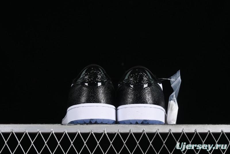 Nike Air Jordan 1 Low Golf AJ1 Retro Golf Shoes with Laser Patent Leather and Double Hook Design - FZ4159-100