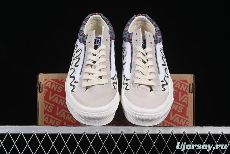 Vans Parra x Otw By Vans Low-Top Casual Skate Shoes with Surrealist Pop Art Design - VN0A3WKT4QA