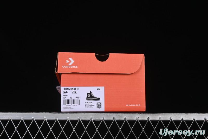 Converse Chuck 1970s High Top Canvas Sneakers with Star Stitch Design - A15743C