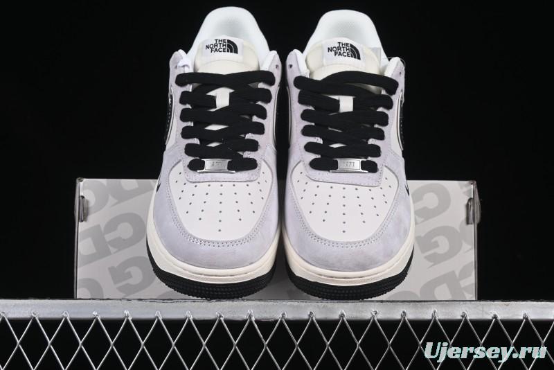 Nike Air Force 1 '07 Low The North Face Collaboration Beige Grey Carbon Black Swoosh Low-Top Casual Sneakers - XZ6188-916