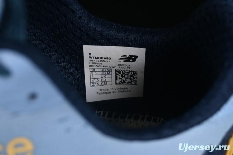 New Balance Fresh Foam X More V3TDS Low-Top Running Shoes with Durable Slip-Resistant Outsole - WTMORAB3