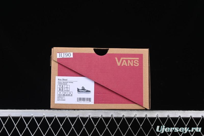 Vans Knu Skool Checkerboard Washed Denim Low-Top Casual Skate Shoes - VN000CS0239