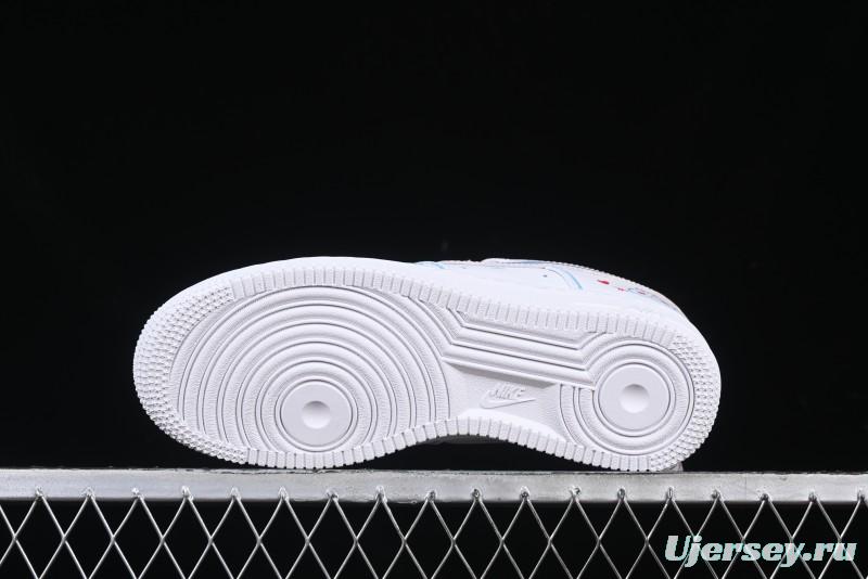 Nike Air Force 1 '07 Low Valentine's Day Limited Edition 2D Hand-Painted Graffiti Lollipop Casual Sneakers - TY0301-111