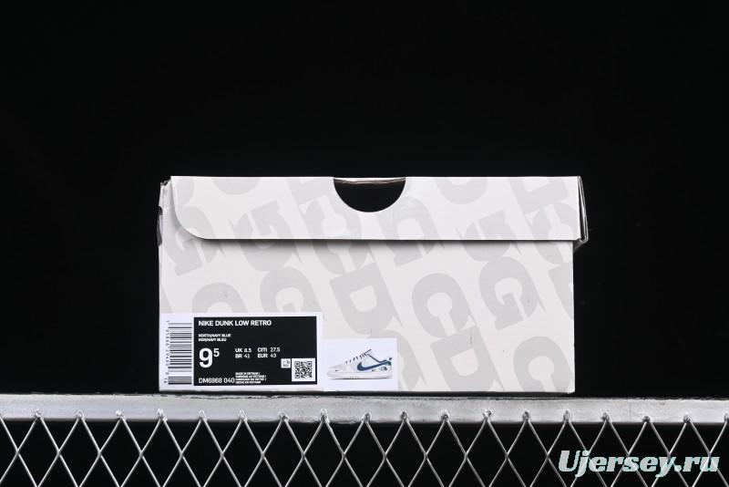 Nike SB Dunk Low The North Face Collaboration Anniversary Edition Customized Low-Top Casual Skate Shoes - DM6868-040