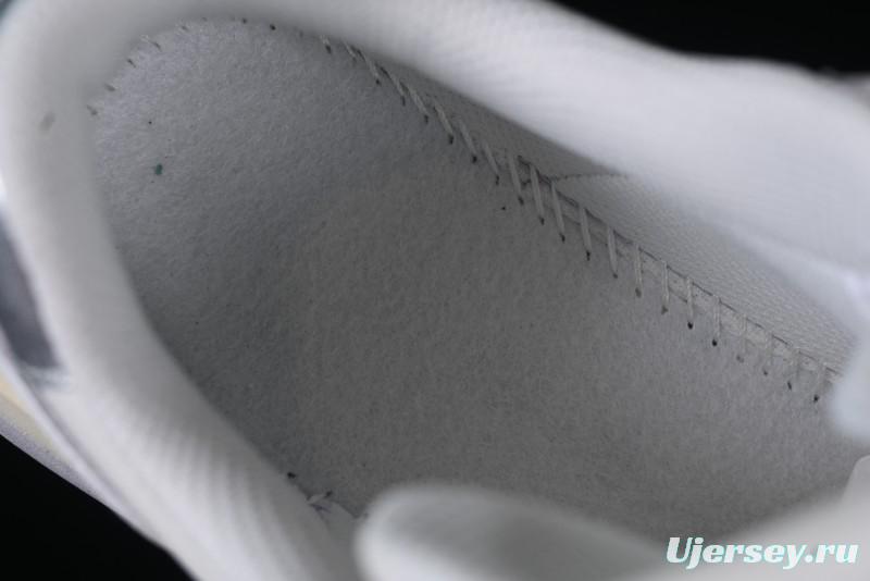 Choco Concert Leather Asymmetrical Fashion Sneakers Silver White - AJE5