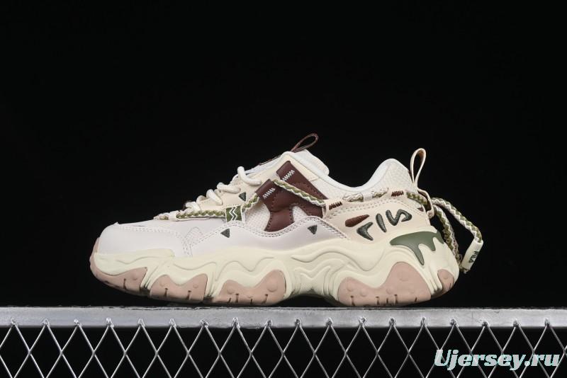 Fila Fusion Retro Mars Running Shoes with Lace-Up Design and Cushioned EVA Midsole - F12W432101FTP