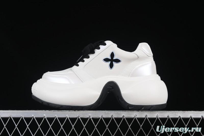 SMFK FUTURE RIPPLE Low-Top Fashion Sports Casual Shoes in White - AJD4