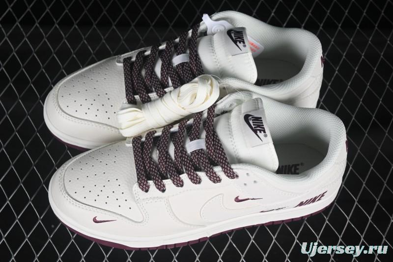 Nike SB Dunk Low Retro Skate Shoes in Burgundy Red - NK5639-322