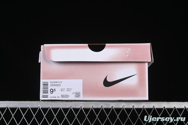 Nike Zoom Fly 6 Running Shoes with Flyknit and React Technology for Lightweight Responsive Cushioning - HJ7038-100