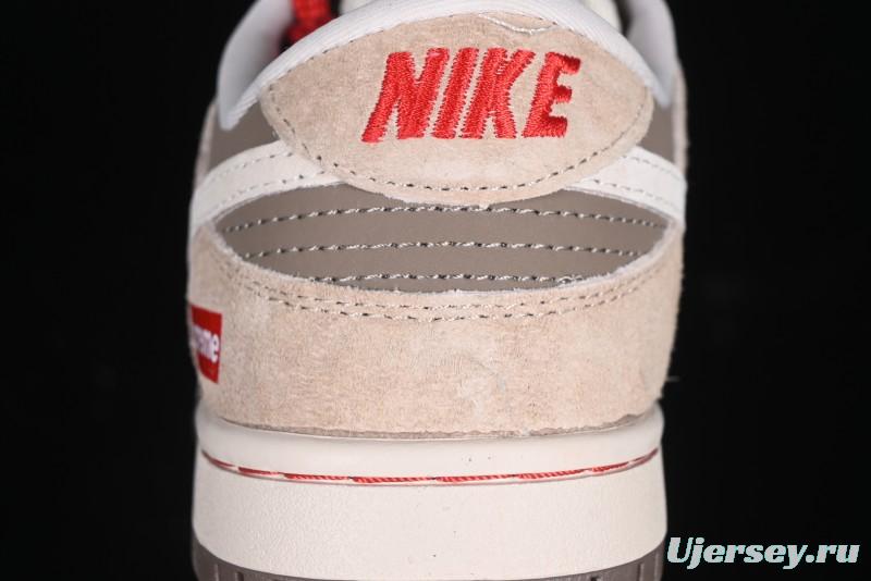 Nike SB Dunk Low Supreme Year of the Snake Limited Edition Anniversary Custom Casual Skate Shoes - AG3702-851