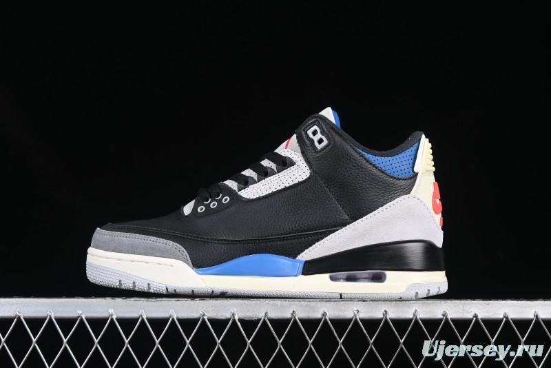 Nike Air Jordan 3 OG "Rare Air" Retro Basketball Shoes with Reverse Swoosh Design - IB8967-004