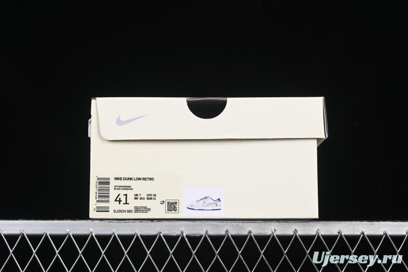 Nike SB Dunk Low MLB Collaboration Embroidered Blue Logo Anniversary Custom Low-Top Casual Skate Shoes - DJ2024-092