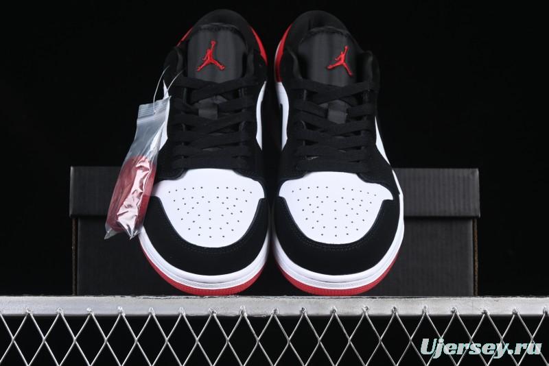 Nike Air Jordan 1 Low "White Black Gym Red" Retro Casual Sneakers - IB8971-106