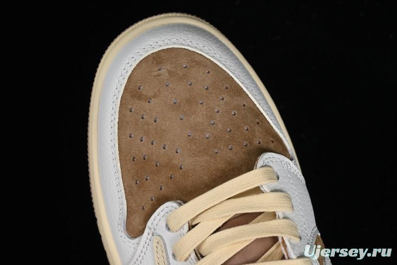 Nike Travis Scott x Air Jordan 1 Low OG AJ1 Reverse Swoosh Sneakers - DM7866-106