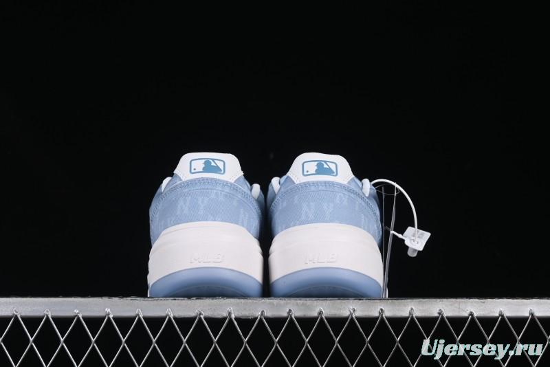 New York Yankees Chunky Liner Mid Denim Monogram Platform Sandals - 3ASXD065N50BLS