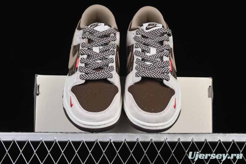 Nike SB Dunk Low The North Face x Supreme Collaboration Anniversary Edition High-End Custom Low-Top Casual Sneakers - DJ2024-056