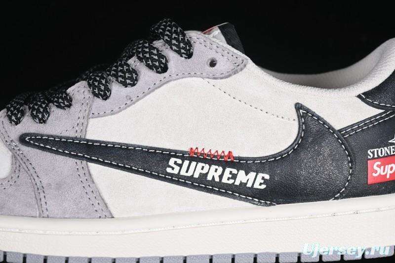 Nike Travis Scott x Fragment Design x Air Jordan 1 Low OG SP AJ1 Retro Sneakers - DM7866-050