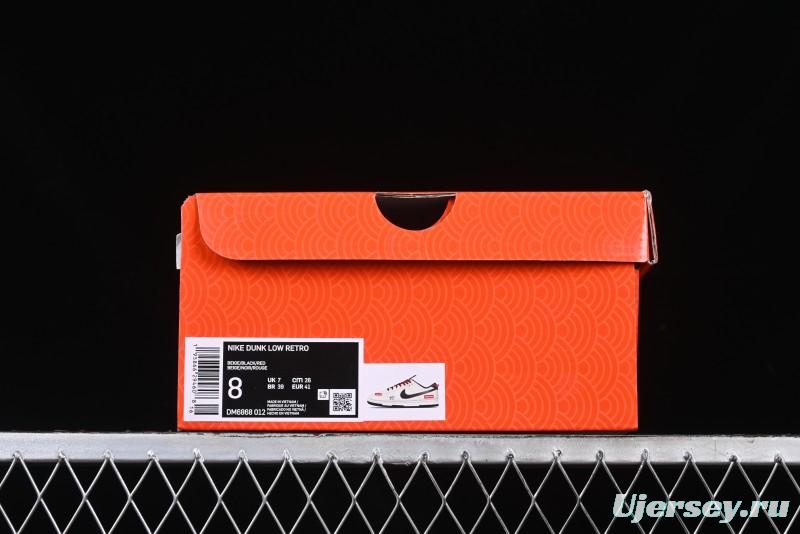 Nike SB Dunk Low Year of the Snake Series - Black Snakeskin with Black Swoosh Anniversary Custom Low-Top Casual Skate Shoes - DM6868-012