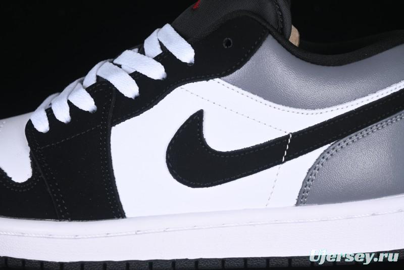 Nike Air Jordan 1 Low AJ1 Grey White Black Swoosh Casual Sneakers - HF3148-106