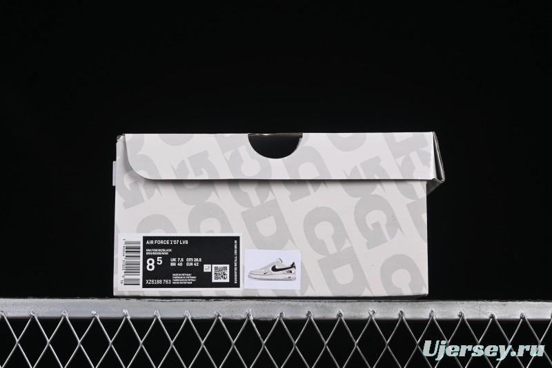 Nike Air Force 1 '07 Low The North Face Collaboration Grey Suede Casual Sneakers - XZ6188-763