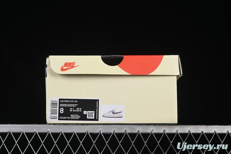 Nike Air Force 1 '07 Low Casual Sneakers in Black Pigskin - XZ6188-705