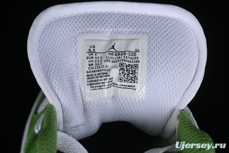 Nike Air Jordan 1 Low AJ1 White Green Low Top Lifestyle Basketball Shoes - HF4823-100