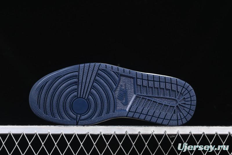 Nike Travis Scott x Fragment Design x Air Jordan 1 Low OG SP AJ1 Moncler Collaboration White Grey Low Top Casual Sneakers - AG3702-806