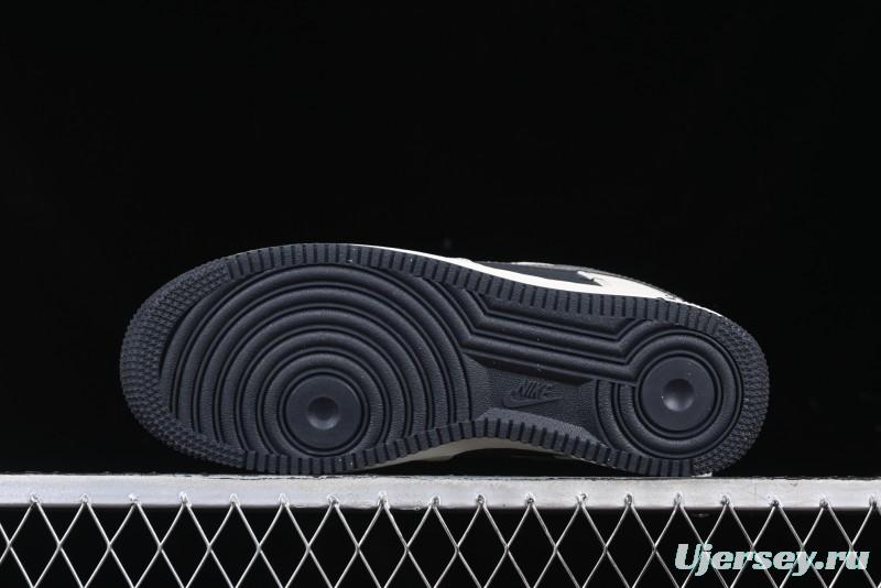 Nike Air Force 1 '07 Low Stussy Collaboration - Light Grey Triple Swoosh Low-Top Casual Sneakers - KK1988-037