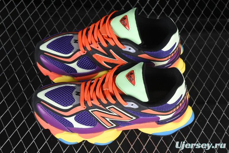 New Balance 9060 Retro Casual Running Sneakers with ABZORB Cushioning Technology - U9060NBX