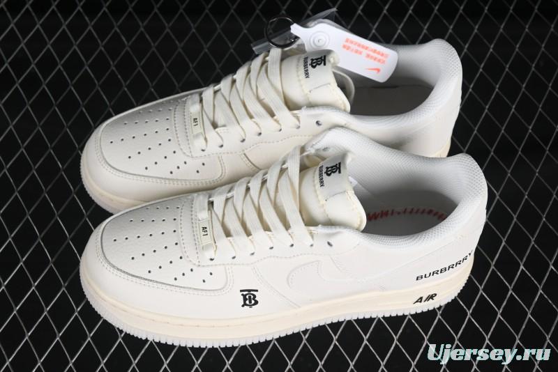 Nike Air Force 1 '07 Low Burberry Collaboration Off-White Crystal Low-Top Casual Sneakers - BB8588-226
