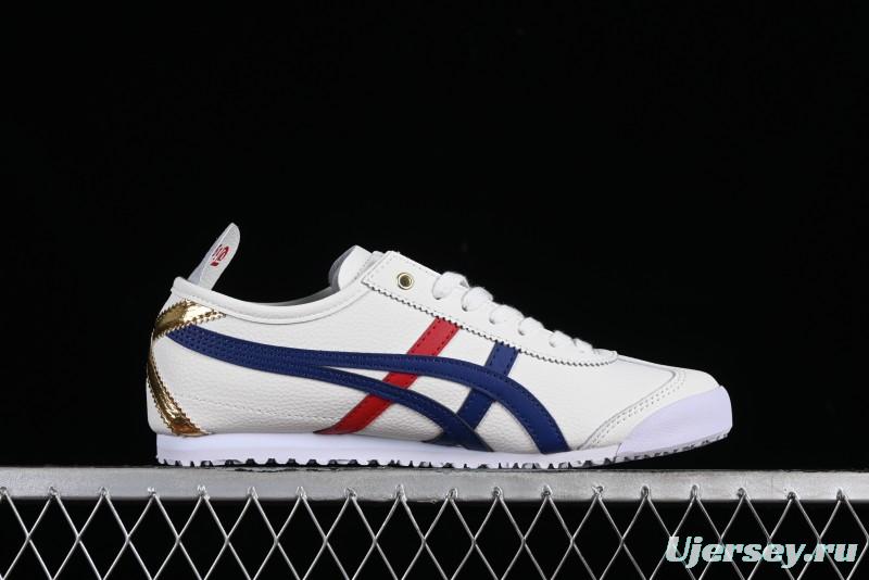 Onitsuka Tiger Mexico 66 Low-Top Leather Sneakers for Casual Running - D507L-0152