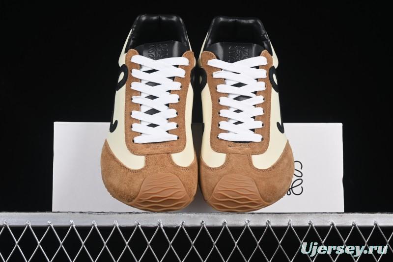 Loewe Ballet Runner 2.0 Sneakers Retro Style Lightweight Training Shoes - Apricor